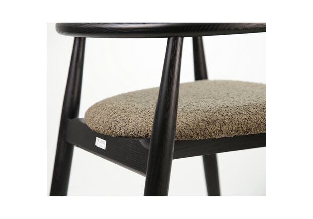 Фото №2. Стул Terra черный/Anthology 7 Mocca - Meblistico Стул Terra черный/Anthology 7 Mocca - Фото №2