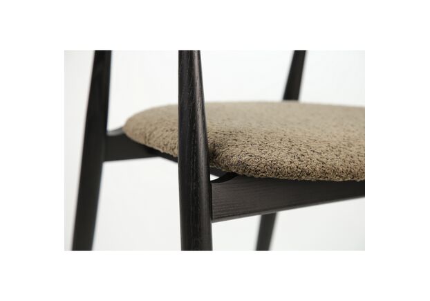 Фото №2. Стул Terra черный/Anthology 7 Mocca - Meblistico Стул Terra черный/Anthology 7 Mocca - Фото №2