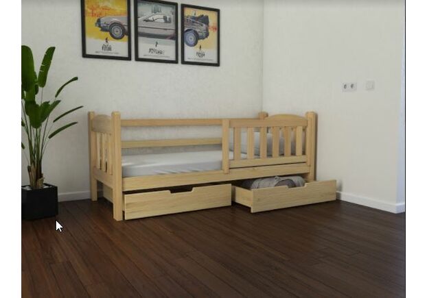 Кровать детская Элли 80*190 серый Ral 7005 - Фото №2