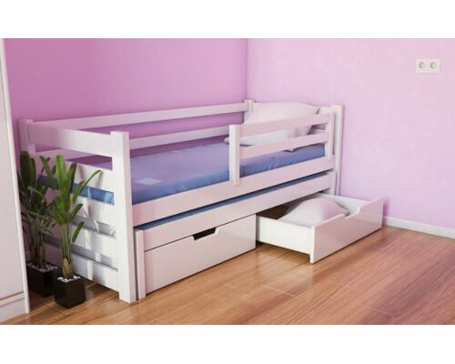 Кровать детская с двумя спальными местами Соня 80*190 белая - Фото №1