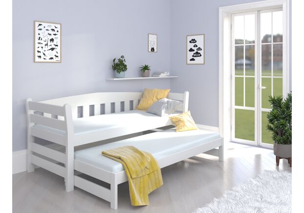 Кровать Тэдди Duo 80*190  с двумя спальными местами белый - Фото №1