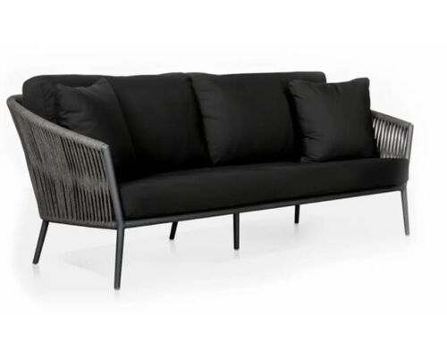 Темный плетеный диван из шнура Джаспер - Фото №1