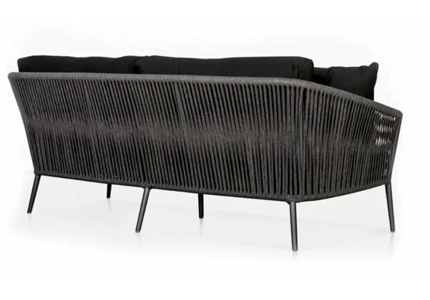 Темний плетений диван зі шнура Джаспер - Фото №2