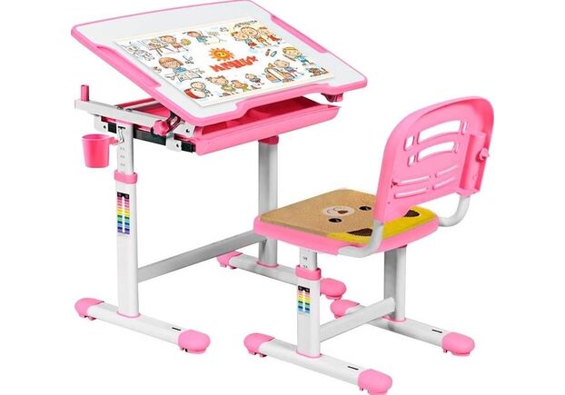 Комплект Evo-kids Evo-06 Pink (стол+стул) (Evo-06 Pink) - Фото №1