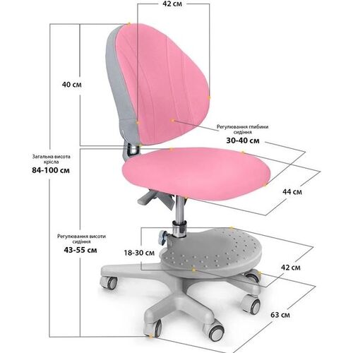 Комплект Ergokids стол TH-320 Pink + кресло Evo-kids Mio-KP (TH-320 W/PN + Y-407 KP) - Фото №12