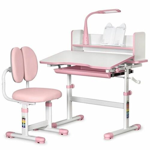 Комплект стіл + стілець + лампа Evo-kids BD-24 Pink (BD-24 PN) Рожевий - Фото №3