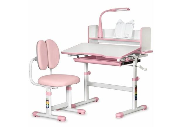 Комплект стіл + стілець + лампа Evo-kids BD-24 Pink (BD-24 PN) Рожевий - Фото №2