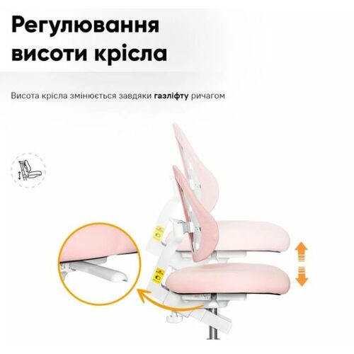 Комплект Ergokids Парта TH-330 Pink + Кресло Evo-kids Mio Lite KP (TH-330 W/PN + Y-208 KP) - Фото №10