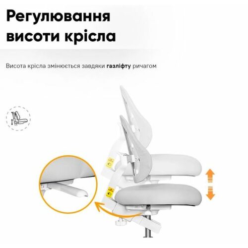 Комплект Ergokids Парта TH-330 Grey + Кресло Evo-kids Mio Lite G (TH-330 W/G + Y-208 G) - Фото №7