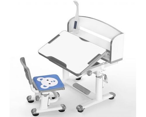 Комплект Evo-kids BD-10 G з лампою стільниця біла, колір пластику сірий - Фото №1