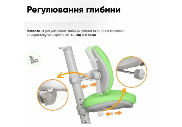 Детское кресло Mealux Ortoback Duo Plus Green - Фото №2