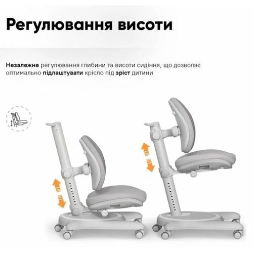 Детское кресло Mealux Ortoback Duo Plus Grey - Фото №6