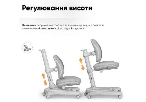 Детское кресло Mealux Ortoback Duo Plus Grey - Фото №2