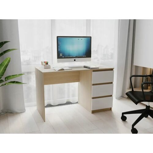 Стол офисный СП-7 Дуб Сонома+Белый - Фото №2