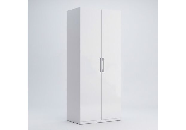 Шкаф двухдверный Family белый глянец 2104x896x546 мм - Фото №1