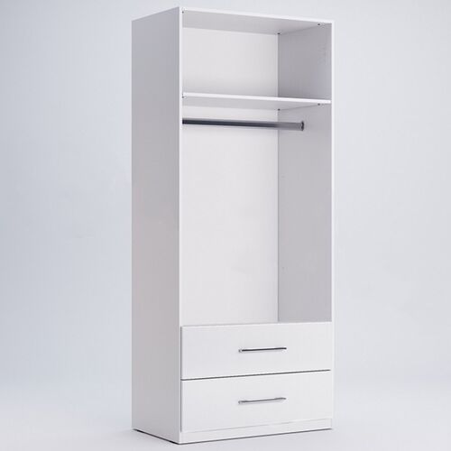 Шкаф двухдверный с ящиками Family белый глянец  - Фото №2