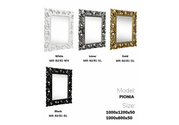 Зеркало Pionia Пиония 1000*800 мм - Фото №2