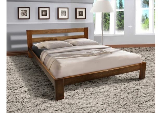Ліжко двоспальне Star 160*200 см коньяк - Фото №1