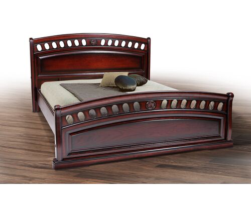 Двуспальная кровать из массива дуба Флоренция 160*200 см - Фото №1