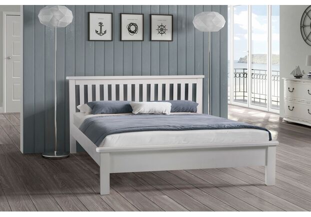 Ліжко з дерева Сідней 160*200 см біле - Фото №1
