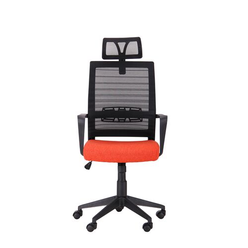 Кресло Radon черный/оранжевый - Фото №2