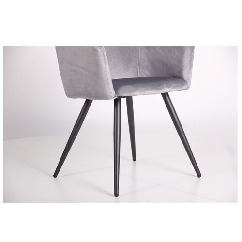 Кресло Lynette black/silver серый - Фото №2