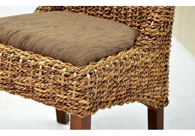 Обеденный комплект CRUZO Касабланка стол +6 стульев абака коричневый - Фото №2