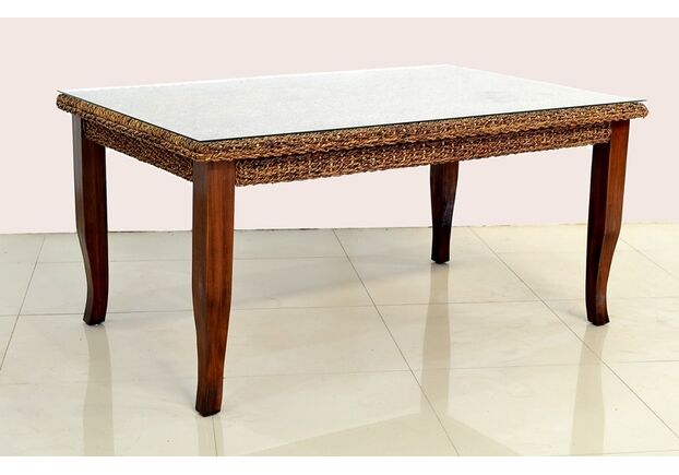 Обеденный комплект CRUZO Касабланка стол +6 стульев абака коричневый - Фото №2
