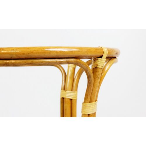 Обеденный стол Келек натуральный ротанг светло-коричневый - Фото №3