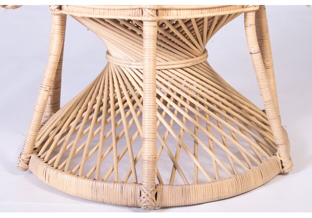 Кресло Павлин из натурального ротанга светло-медовый - Фото №2