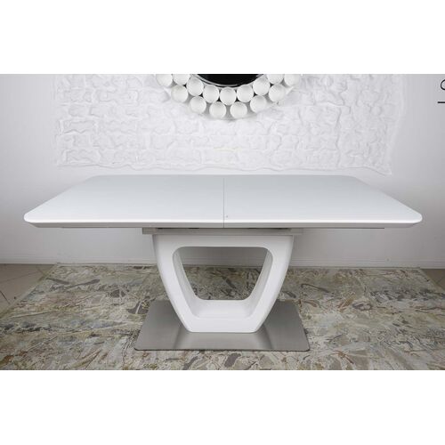 Стол обеденный TORONTO (120/160*80*76) керамика белый - Фото №2