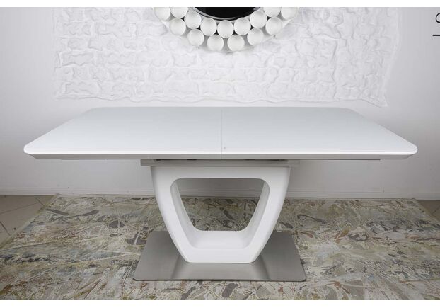 Стол обеденный TORONTO (120/160*80*76) керамика белый - Фото №2