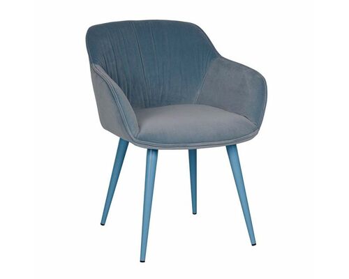 Кресло CARINTHIA (60*63*77,5 cm текстиль) голубой - Фото №1