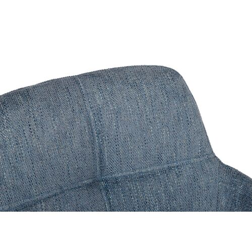 Кресло поворотное OLIVA (60*63*83 см, текстиль) синий - Фото №2