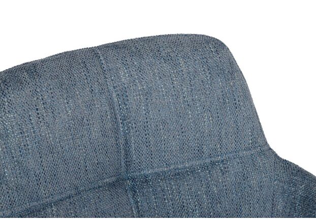 Кресло поворотное OLIVA (60*63*83 см, текстиль) синий - Фото №2