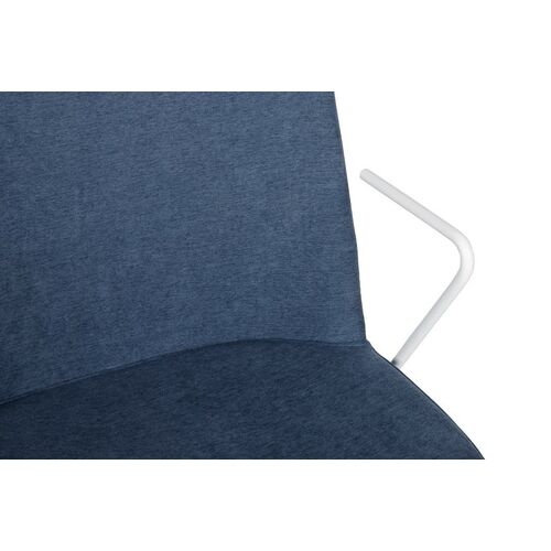 Стул CORSICA (49*62*80 см текстиль) с железными подлокотниками, джинс - Фото №2