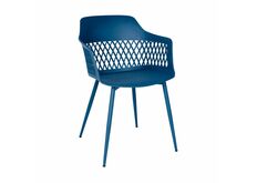 синий пластиковый стул