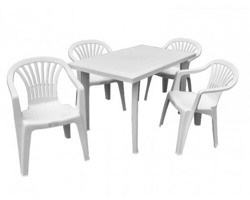 Набор для сада стол Velo+4 кресла Altea белый - Фото №1
