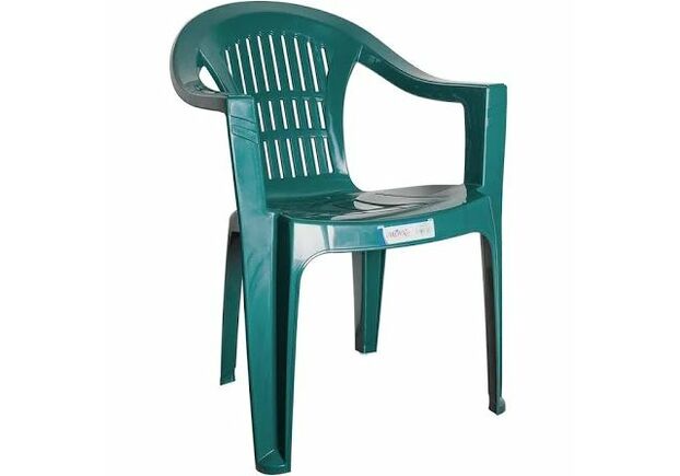 Кресло пластиковое Bahar EKO зеленое - Фото №1