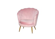 фото Кресло Шелл розовое в салон красоты или бутик