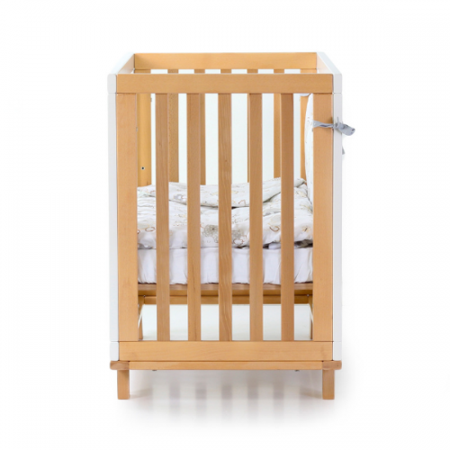Детская кроватка ЛД-1 Манхэттен с маятником бело-буковый - Фото №2
