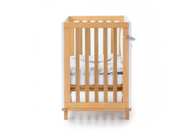 Детская кроватка ЛД-1 Манхэттен с маятником бело-буковый - Фото №2