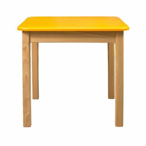 Комплект столик и 2 стульчика дерево/пленка МДФ оранжевый - Фото №2