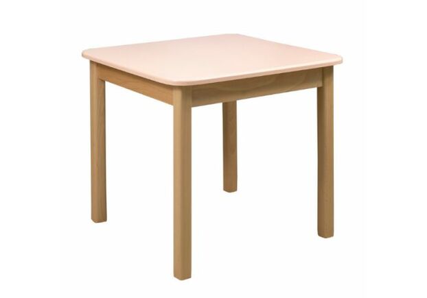 Комплект детский стол и 2 стульчика дерево/пленка МДФ персиковый - Фото №2