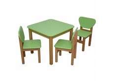 Детский комплект столик и 3 стульчика