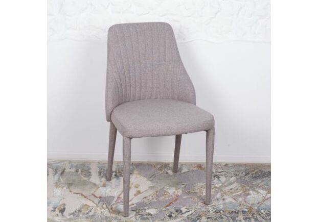 Стул ALICANTE (59*50*88 cm - текстиль) светло-серый - Фото №1
