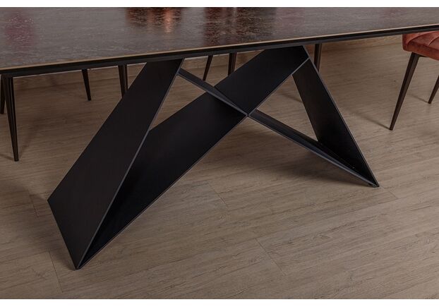 Стол обеденный ALMA (180-260*89,5*76 cm) керамика медный - Фото №2