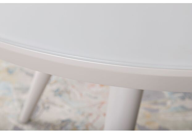 Стол обеденный AUSTIN (110/145*110*76 cm стекло) капучино - Фото №2