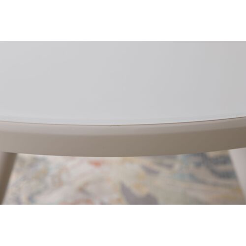 Стол обеденный AUSTIN (110/145*110*76 cm стекло) капучино - Фото №16