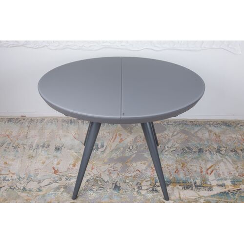 Стол обеденный AUSTIN (110/145*110*76 cm стекло) графит - Фото №3